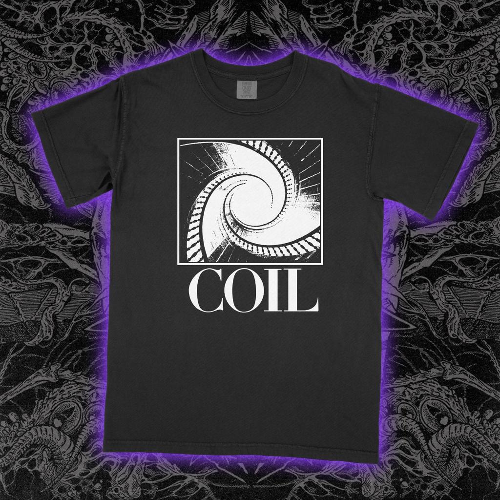 Coil Anal Staircase T-Shirt Mens Womens Tees Top Vintage Industrial Experimental Band Graphic Tee Uni