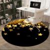 Golden Stars Chair Mat Home Decor, Sofa Rug, Office Carpet Gift for Bedroom, Living Room, Various Room