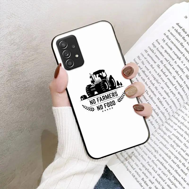 Чехол для телефона No Farmers No Food для Samsung Galaxy A02 A12 A21 A22 A32 A41 A42 A51 A71 A72 Shell
