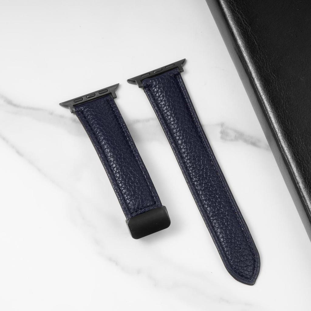 Магнитный кожаный ремешок для Apple Watch 10 ремешок 46 мм 42 мм 44 мм 45 мм 49 мм 40 41 мм Браслет correa iWatch Series ultra 5 6 se 7 8 9