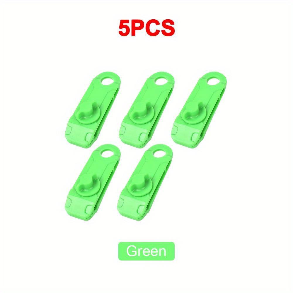 5 шт. зажим для навеса палатки, ветровой трос, многоразовые зажимы, пряжка для тента, аксессуары для кемпинга, альпинизма