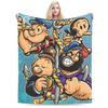 Popeye Blanket Fleece  Relax Super Soft Throw Blankets for Home Quilt