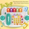 Rabbit Rotating Music Piano Keyboard Plastic Baby Piano Toys Cute story machine  Toddlers
