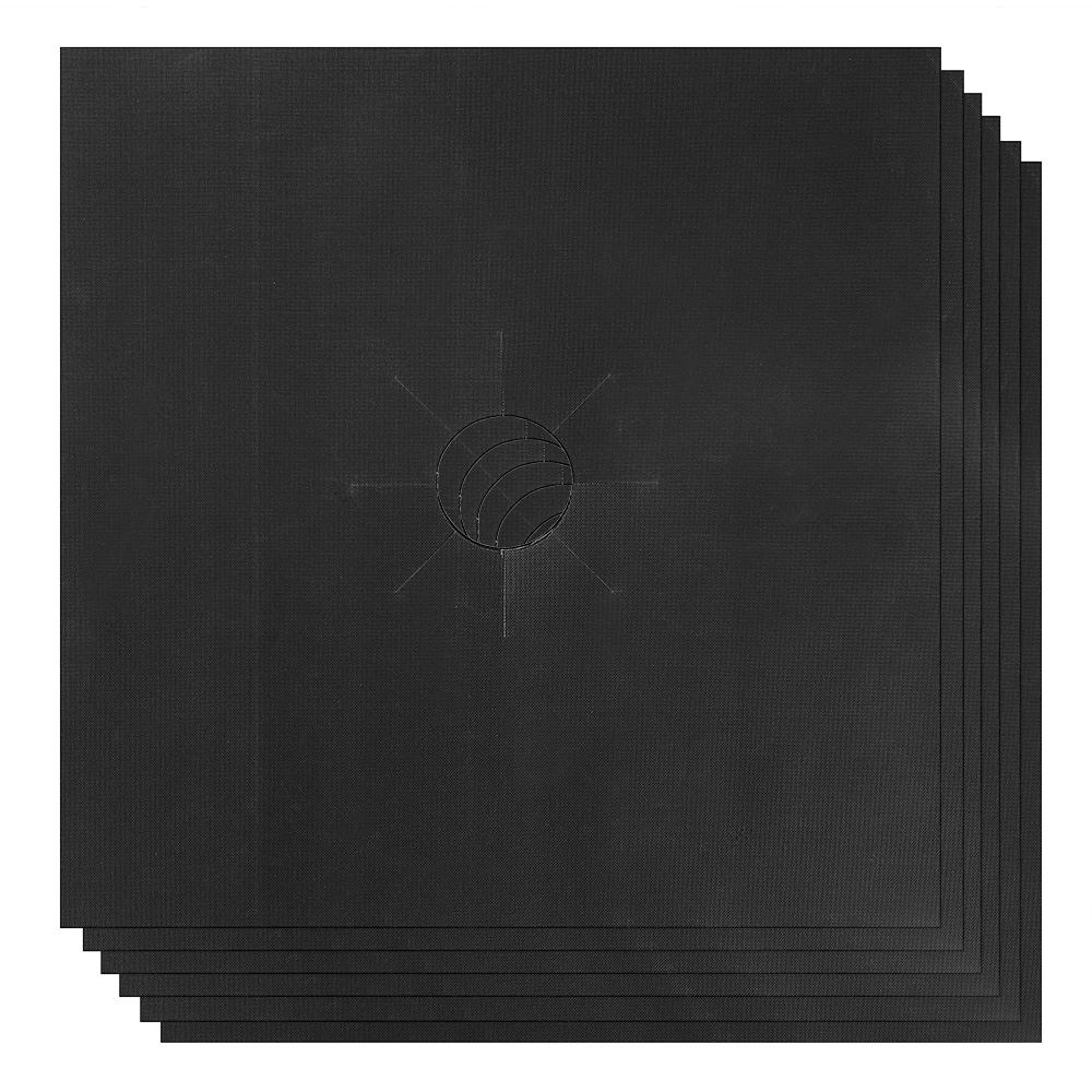 Подкладка для газовой горелки, коврик для домашней кухни, многоразовый защитный коврик для газовой плиты, 6 шт., 8 шт., стекловолокно, антипригарное покрытие