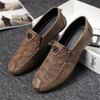 Men's Loafers Luxury Artificial Leather Casual Business For Men Comfortable Flats Moccasins Social Fashion Outdoor Shoes Male