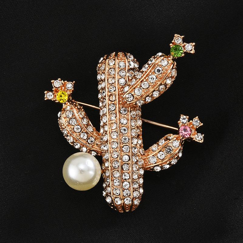 Brooch High-End Sense Niche Light Luxury Suit Bow Rhinestone Corsage High-End Alloy Creative Clothing Accessories