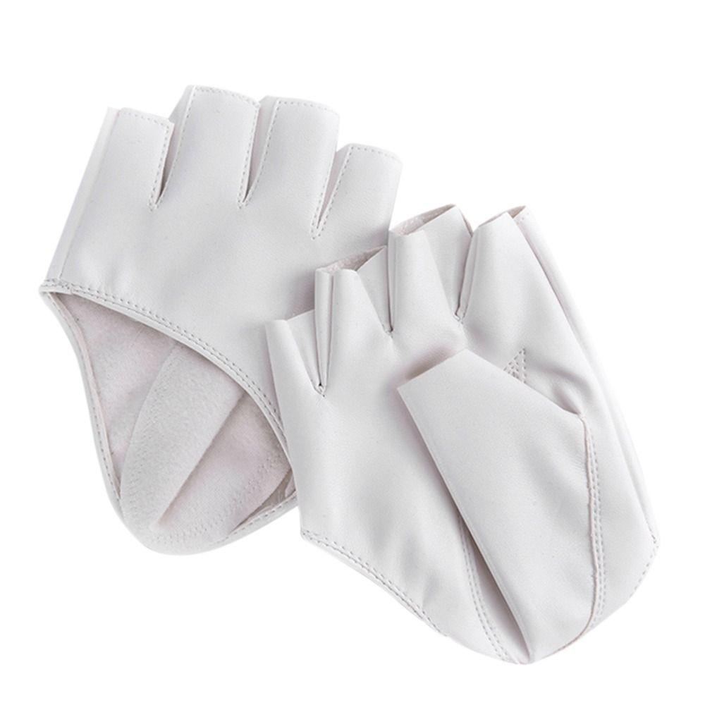 Men Performance Mittens Five Finger Gloves PU Leather Gloves Cosplay Mittens Ladys Driving Dress