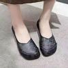 Модные женские балетки слипоны черные с круглым носком на низком каблуке элегантная обувь для женщин зеленые 39 корейский стиль дешевая распродажа социальный шик популярные