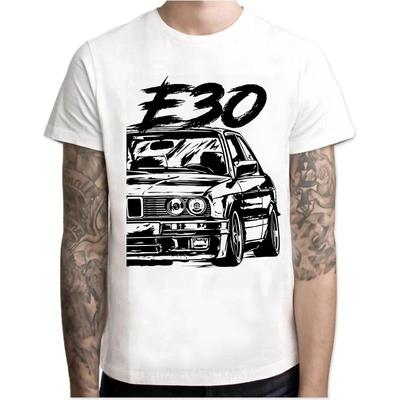 Новое поступление Крутая автомобильная машина Турбо E30 мужская футболка Аниме футболки футболка homme Футболка мужская одежда Q7