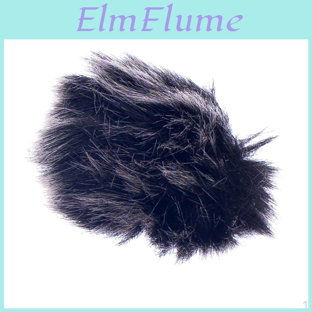 Wind Artificial Black Windshield Windscreen Muff For Lapel Clip De Solapa Microphone Mic 15mm
