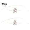 Support And Blessing Gift 2PCS Hand-woven Braided Bracelets with Metal Ribbon Pendant, Adjustable Cord Awareness Simple String Bracelet Wristbands,