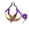 Augus Dog Harness, Anti-flip Chest Strap, Purple M