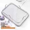 Non-Stick Grilling Rack Stackable Grill Basket New Air Fryer Rack  Kitchen Gadgets