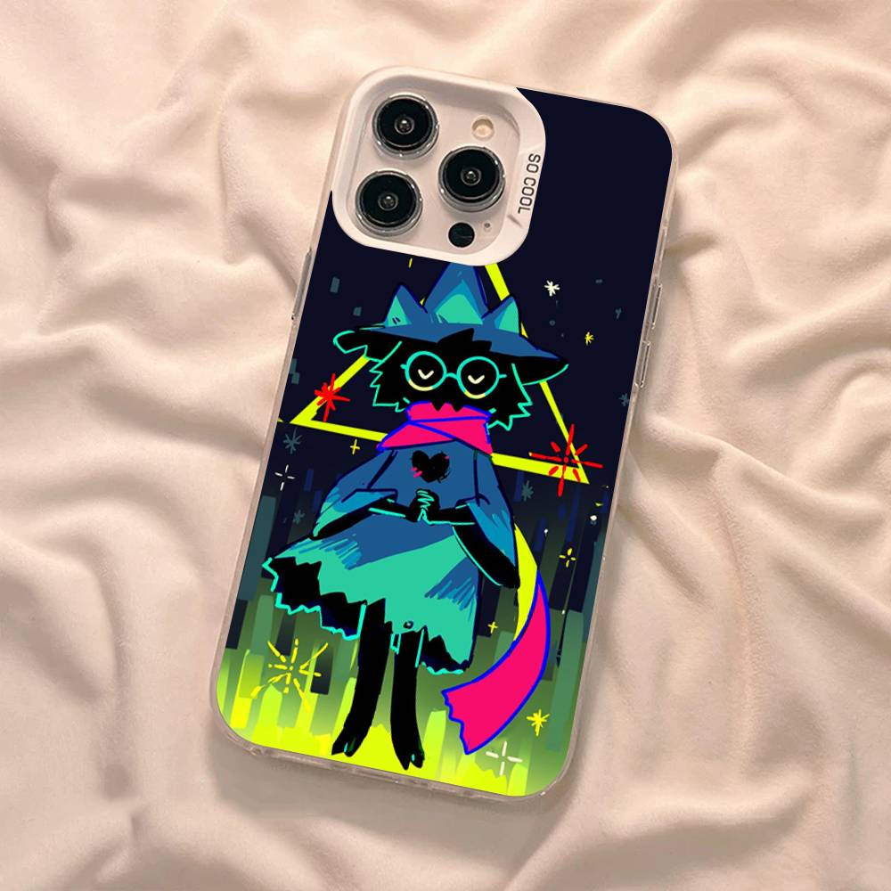 Чехол для телефона Deltarune Ralsei Для iPhone 17 16 15 14 13 12 11 Pro Max Plus Цвет Серебряный Чехол