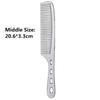 Space Aluminuml Hair Comb Pro Hairdressing Combs Hair Cutting Dying Hair Brush Barber Tools Salon Accessaries