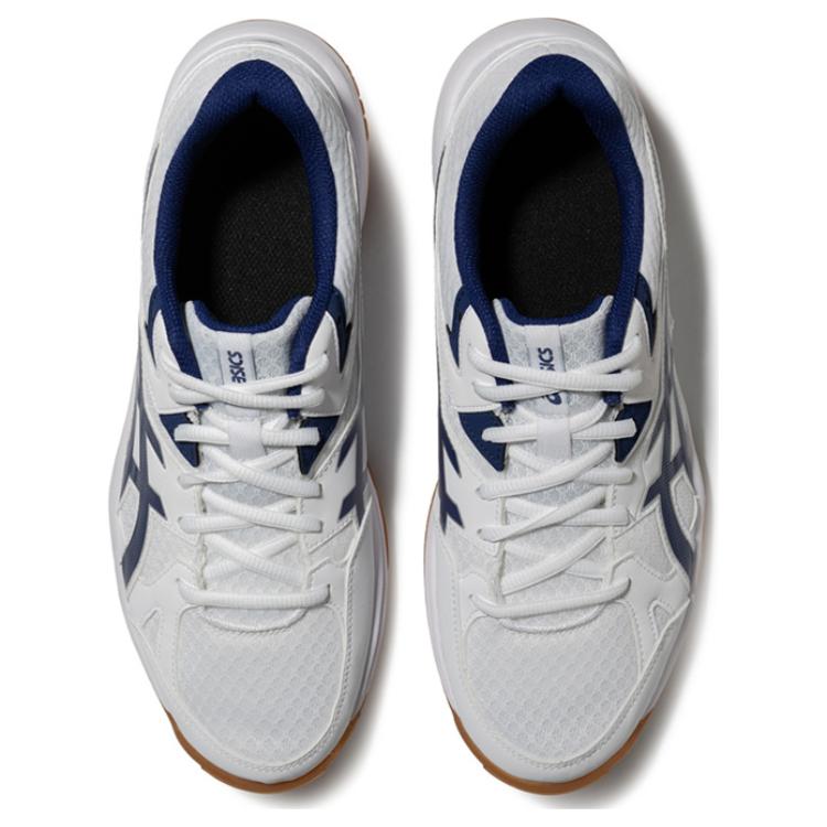 Asics Rivre Cf Fabric Comfortable Lightweight Breathable Flexible Durable Low-Top Badminton Shoes Unisex Shoes White Blue 1073A073-100