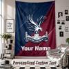 Custom Tapestry Wall Hanging, Crystal Palace Personalized Name Text Home Wall Decor