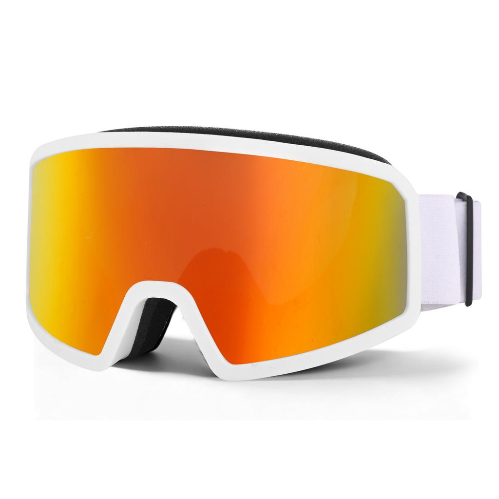 Double-layer anti-fog ski goggles, cylindrical lenses, high-definition, wide field of vision, mountaineering goggles, outdoor adult unisex ski