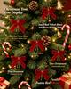 10pcs new velvet with Christmas tree decoration, bow decoration, holiday accessories, scene display, hanging decorations