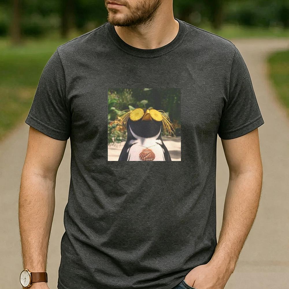 Cody Maverick Surfs Up Fan Gift T Shirt Cartoon Penguin Surf Graphic Unisex Cotton Crew Neck Beach Daily Tops