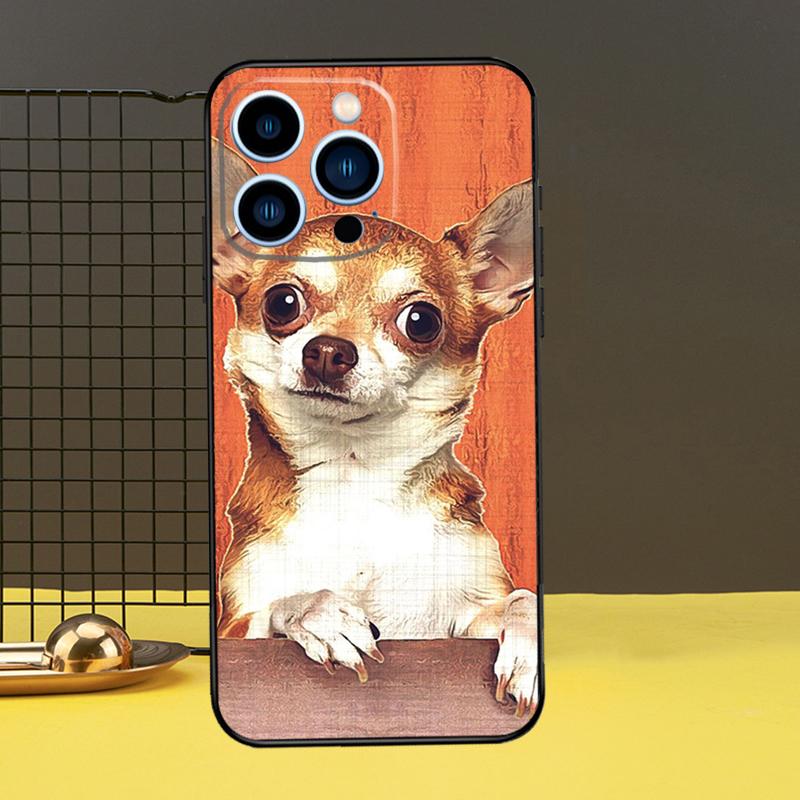 Cartoon Chihuahua Dog Phone Case For iPhone 13 12 14 11 16 15 Pro Max Plus Mini 7 8 X XR XS Max Cover