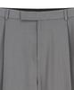 NOIRER 80S Classic One-Pleat Wide Slacks (Gray)