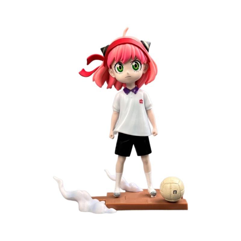 Spy Play House Football Aniya Scenery Figure Anime Peripheral Model Ornament Birthday Gift Wholesale