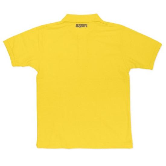 Рубашка поло с вышивкой Love Hanamaru Kunikida Canary Yellow, размер L, в прямом эфире! Солнечный свет!!