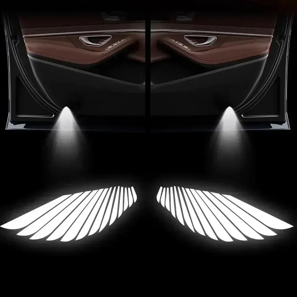 crjhv7 2PCS GTC Car Door Welcome Lights Laser Projector Logo Wireless Sensing For Vauxhall Opel OPC Line Corsa Astra Vectra Crossland
