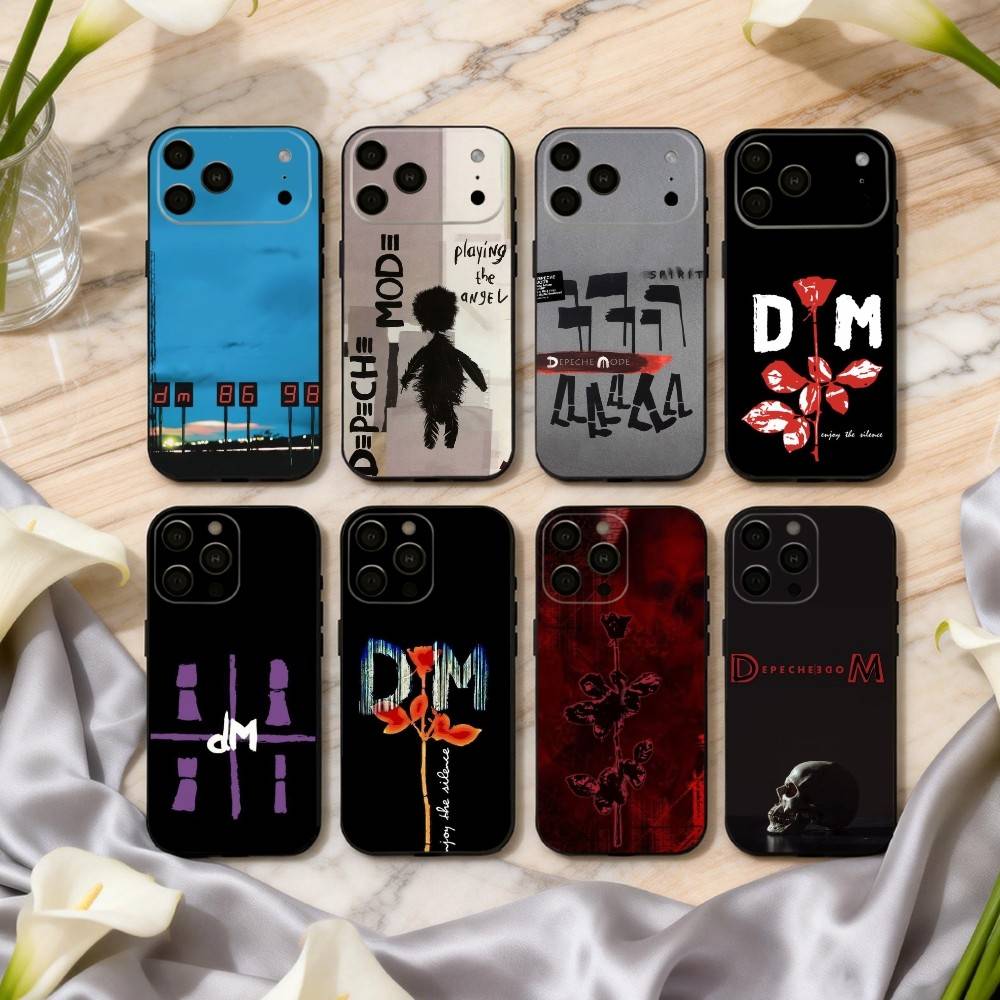 D-Depech-H COOL B-Band-D M-Mode Phone Case For iPhone 17,16,15,14,13,12,11 Plus,Pro Max,XS,Soft Silicone Black Cover