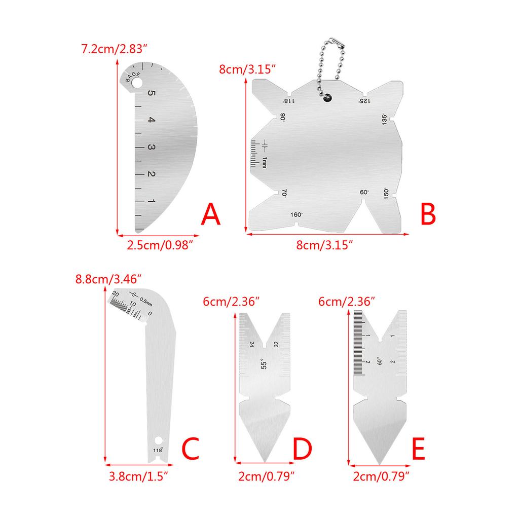Модернизированный штангенциркуль для контроля качества сварки из нержавеющей стали. Точный измерительный инструмент для точной оценки качества сварки.