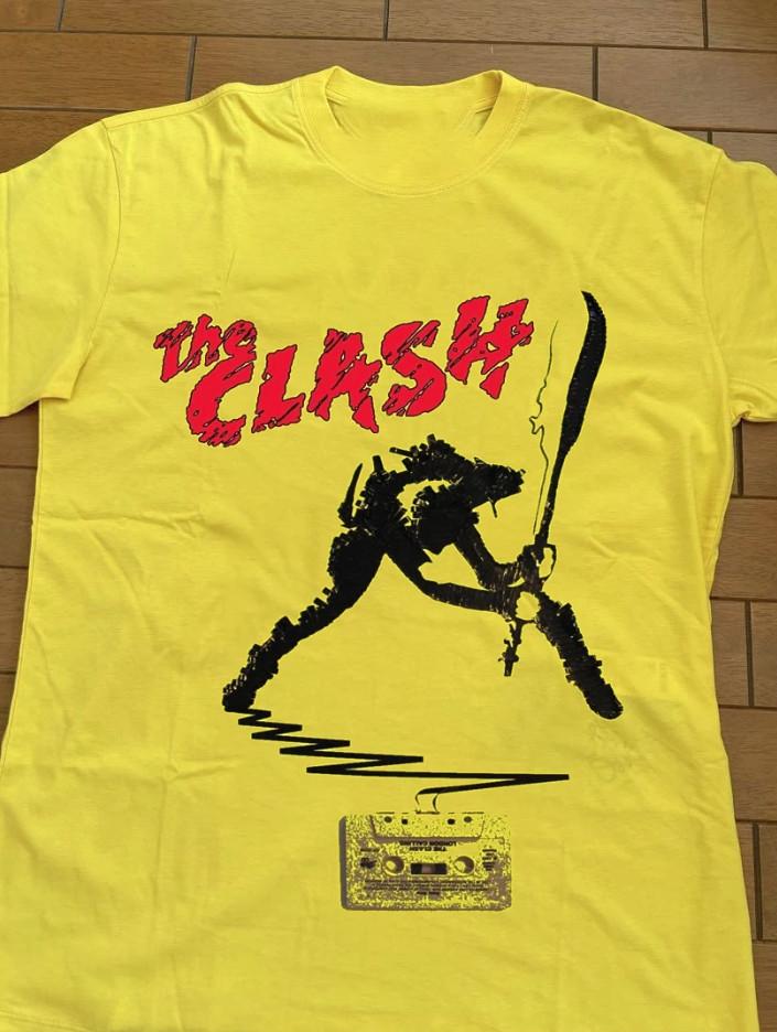 Новая коллекция Группа The Clash Подарок для фаната S-2345XL Желтая футболка Унисекс футболка