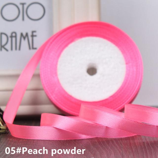 25 ярдов/рулон 6 мм, 10 мм, 15 мм, 20 мм, 25 мм, 40 мм, 50 мм, шелковые атласные ленты для поделок, бант, подарочная упаковка ручной работы, декоративная вечерние, свадьба