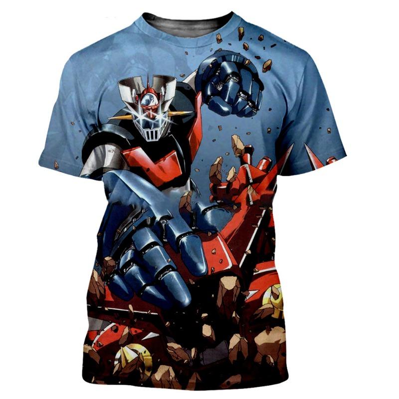 New Mazinger Z T-Shirts UFO Robot 3D Print Men Women Short Sleeve T Shirts Oversized Streetwear Harajuku Tops Kids Tees Clothing