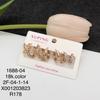 XUPING Ювелирные изделия Многодизайнерские Маленькие обручи Huggie Серьги-подвески Сердце Звезда Цветок Золотой тон Мини Женские Серьги