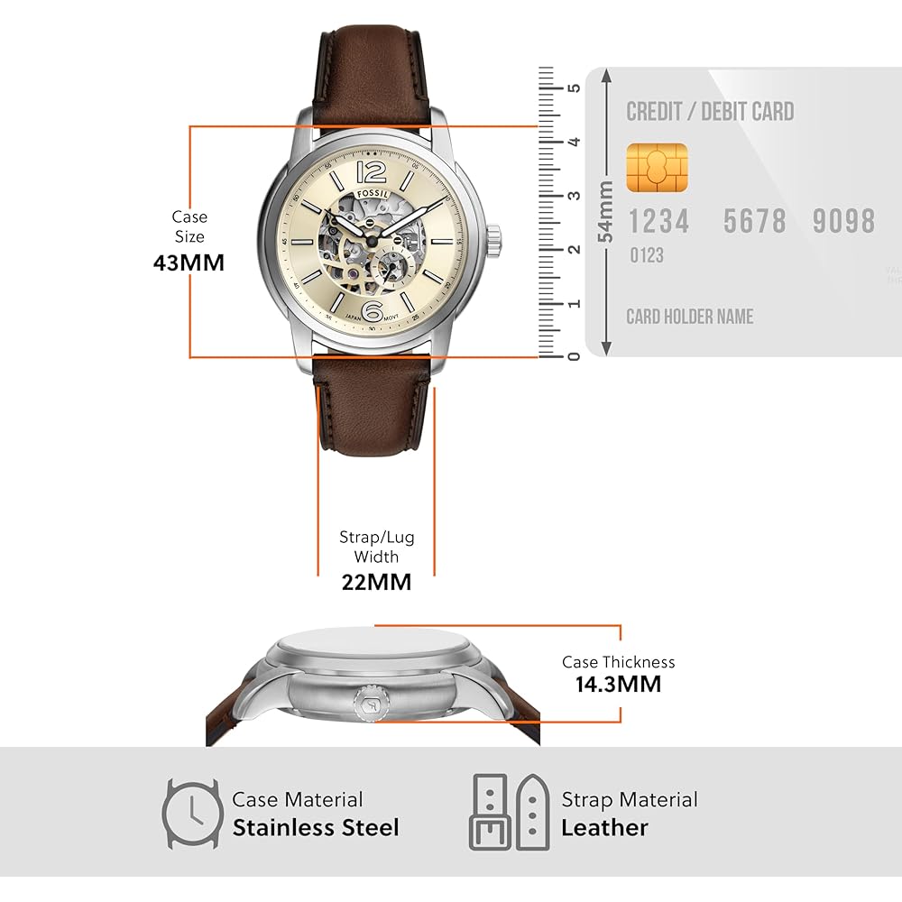Fossil HERITAGE ME3264 Men's Brown Watch