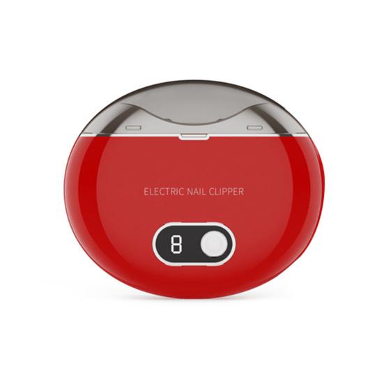 Автоматическая электрическая машинка для стрижки ногтей с цифровым ЖК-дисплеем, 3-скоростной регулируемый триммер для ногтей со светодиодной подсветкой, аккумуляторная электрическая машинка для стрижки ногтей