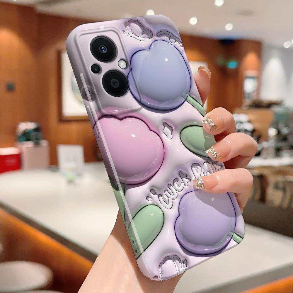 Все включено Пленка Чехол для телефона Мультяшный Модный дизайн Жесткий Чехол Полная защита Защита камеры для OPPO A60 A96 Reno12 Realme C53 C75