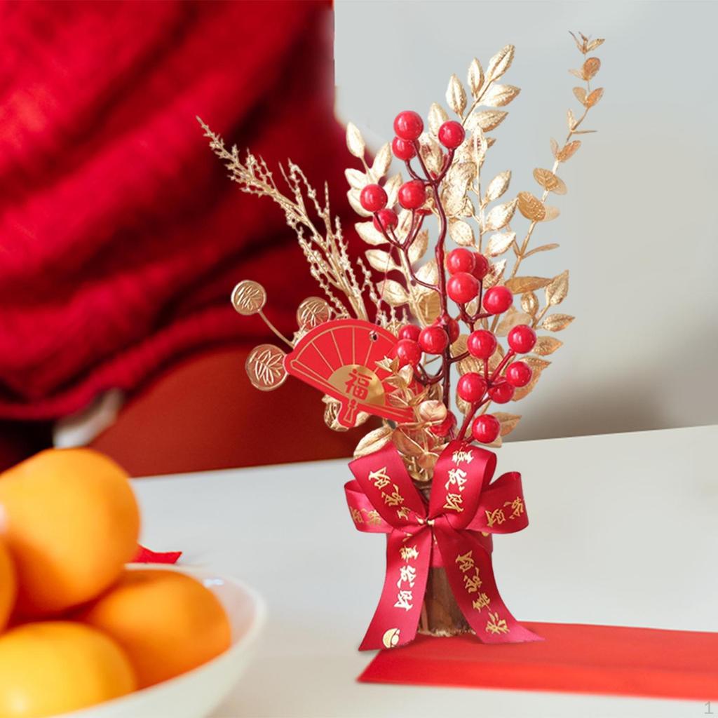 Chinese Year Decoration Feng Shui Decor Desktop Ornament Ceremony Handmade Good Luck for Home