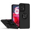 Для Motorola Moto G04 G24 Чехол с кольцом Магнитный держатель Стенд Coque Funda Ударопрочный Матовый ПК Броня Чехол для телефона