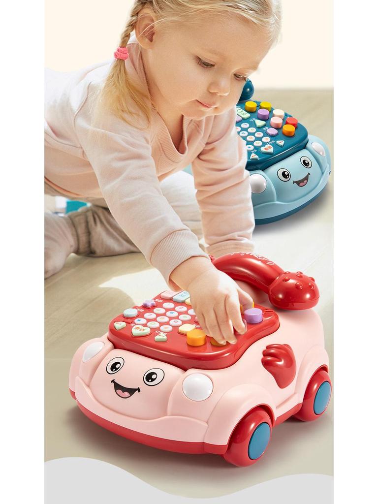 Ретро развивающая музыкальная игрушка-телефон для детей от 0 до 3 лет