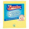 Spontex Sponge Cloth 5pk