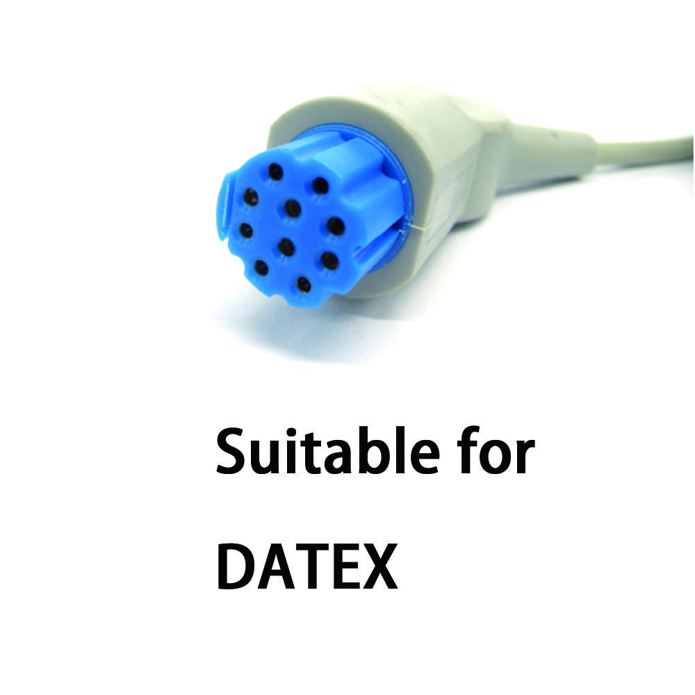 Совместим с монитором пациента DATEX, проводом 3/5 с зажимом/защелкой, для рабочей станции мониторинга данных ЭКГ, модулем датчика сердечного ритма