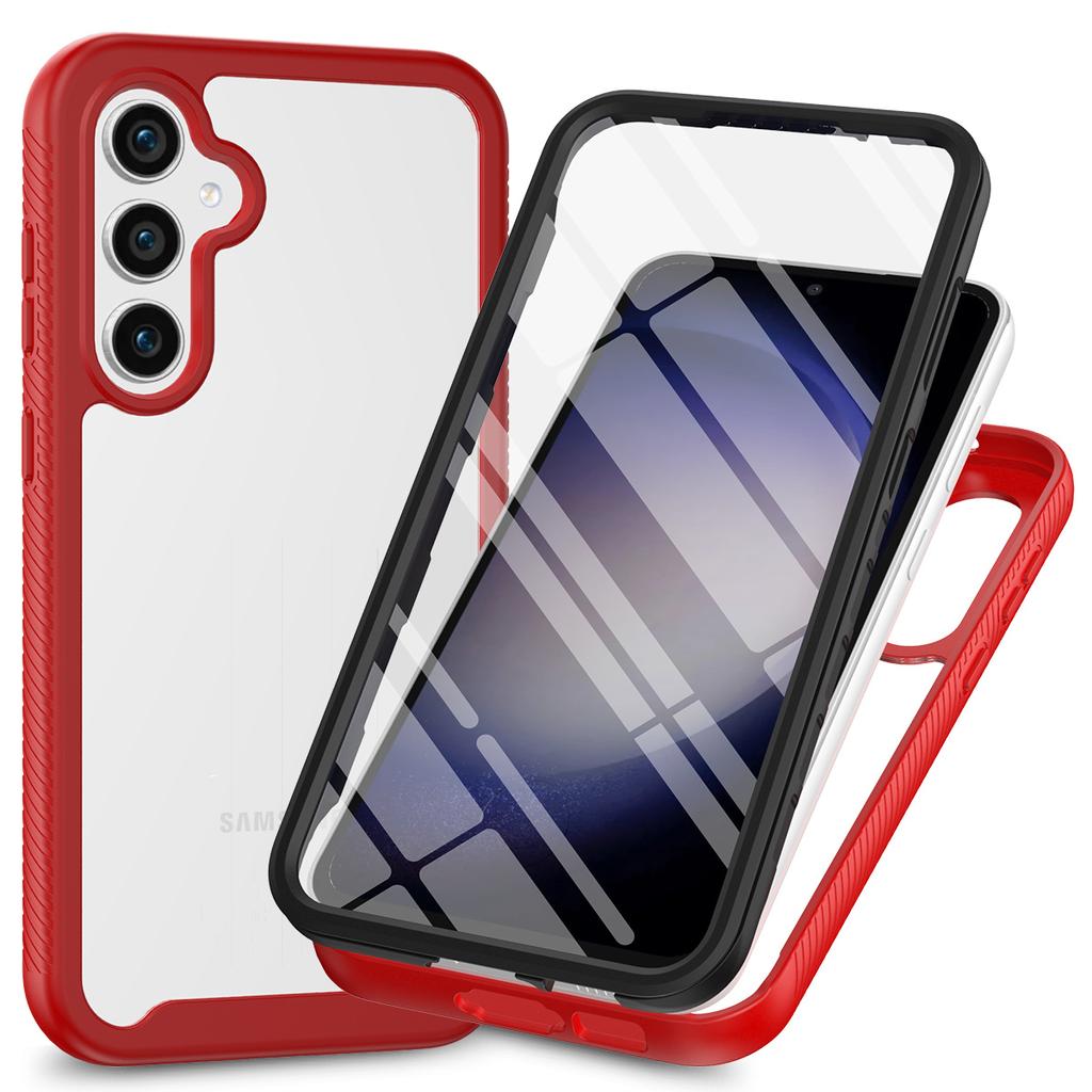 For Samsung Galaxy S26+ Clear Case PC + TPU Phone Back Cover with PET Screen Film