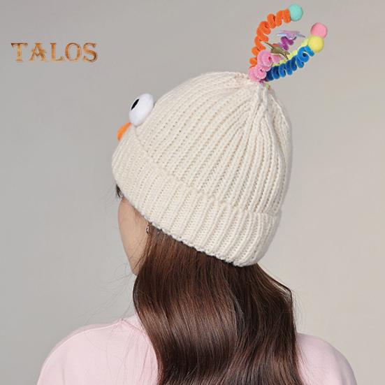 Мультяшная шерстяная шапка с выдвижными щупальцами, теплая вязаная шапочка для детей, реквизит для фотосъемки, головной убор для катания на лыжах, походов, термошапка для взрослых и подростков