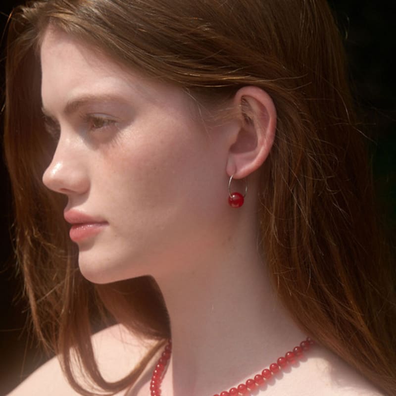 LOVE ME MONSTER Bold Gem Ring Earrings (L242MER010)