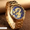 Luxury Quartz Watches Waterproof Date Display Clock Strap Wristwatch Male Golden Dragon Men Watch