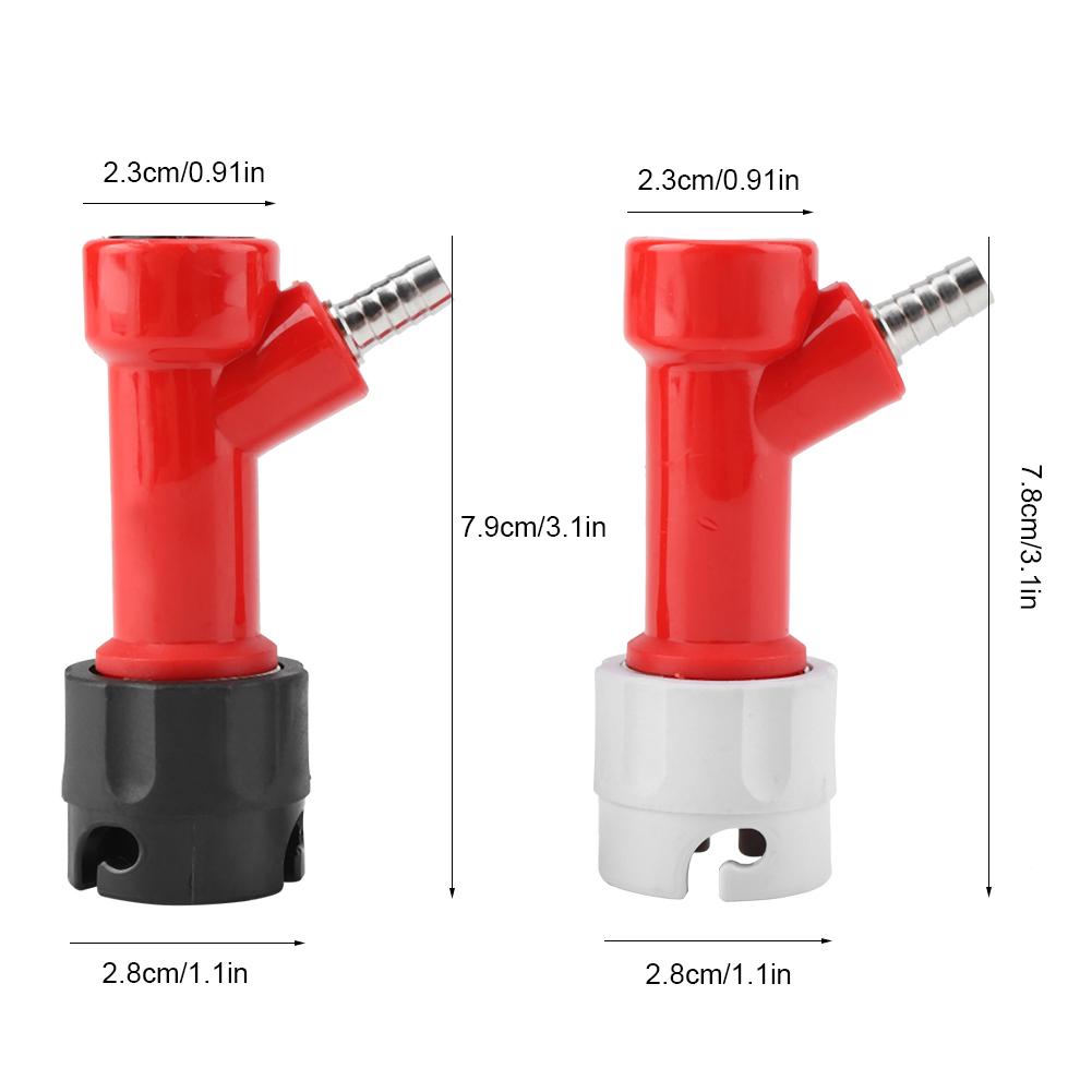 2 PCS 1/4"Tall Pin Lock Corny Keg Home Brewing Connector Coupler Set