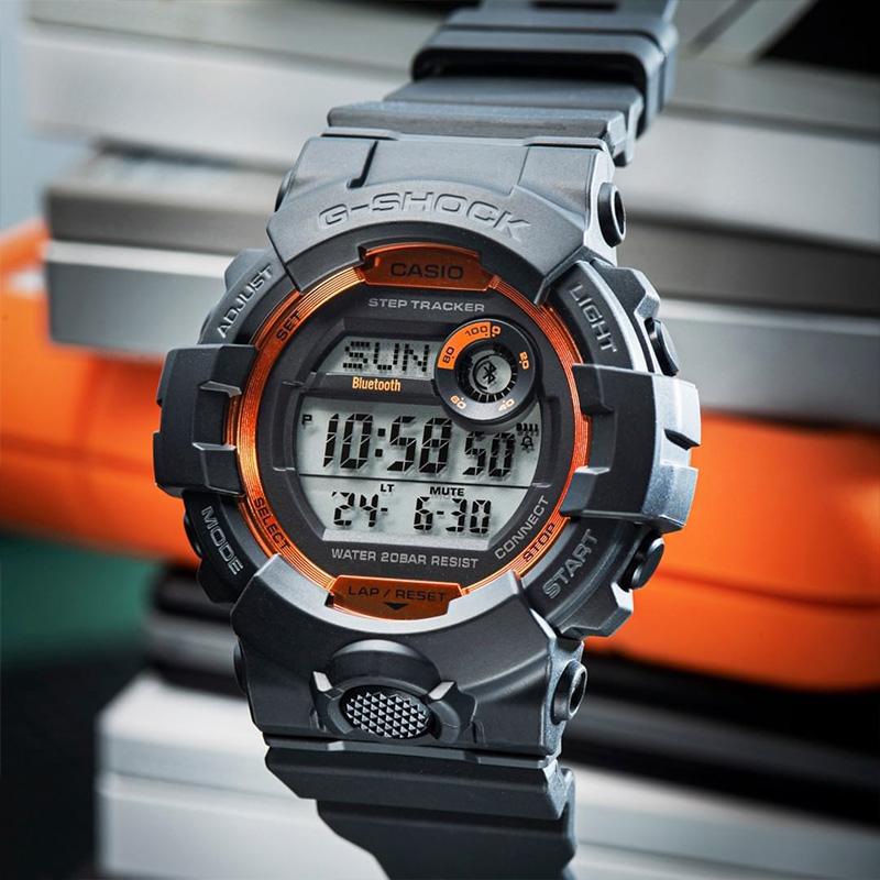 Casio Мужские часы G-SQUAD Series Серые GBD-800SF-1 GBD-800SF-1
