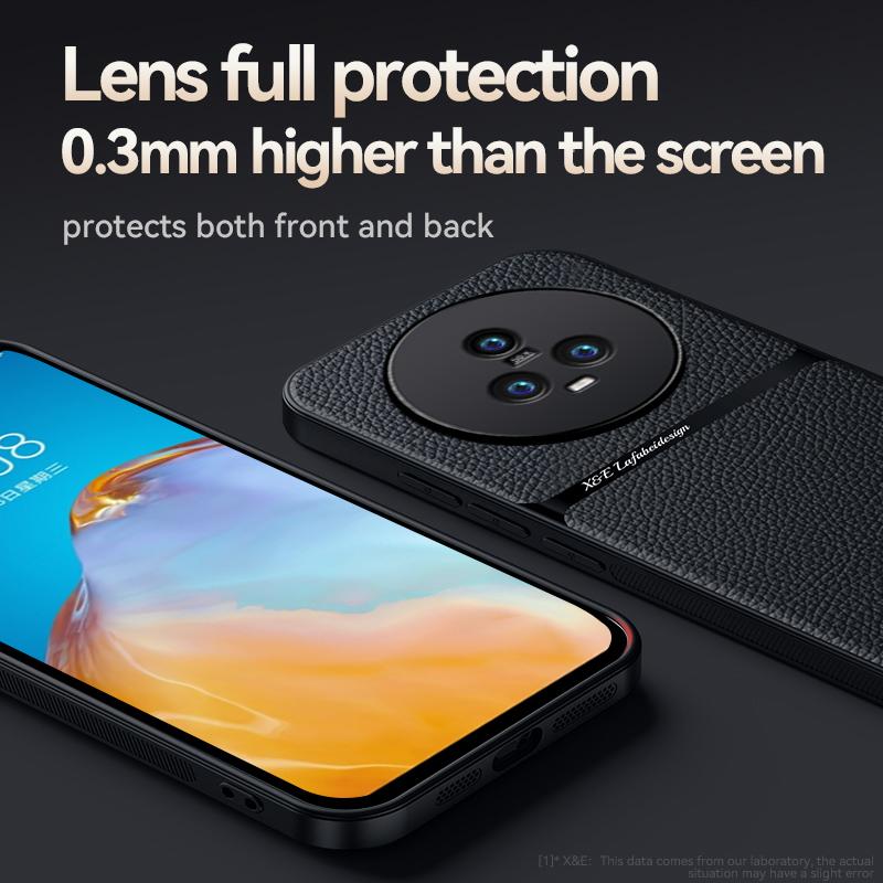 Для Honor Magic5 Pro 5G Чехол Роскошная Кожаная Текстура Магнитные Чехлы для Телефона для Honar Honer Magic5pro Magic 5 Pro 5pro 5G Задняя Крышка